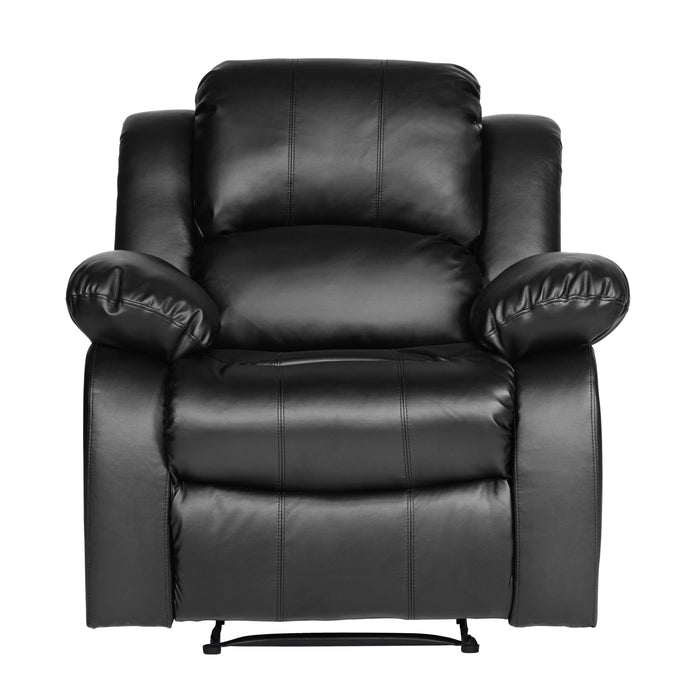 Homelegance Cranley Leather Match Recliner 9700BLK-1 IMAGE 1