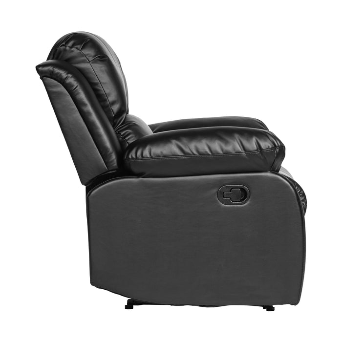 Homelegance Cranley Leather Match Recliner 9700BLK-1 IMAGE 3