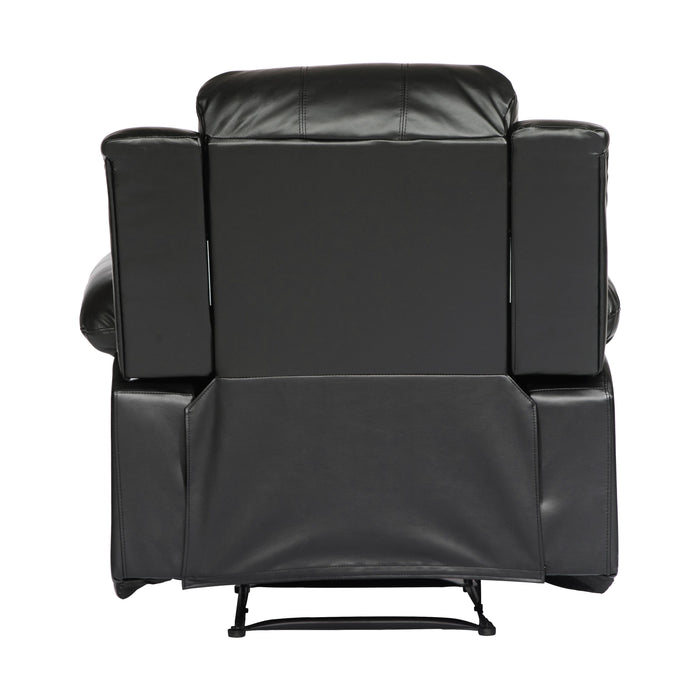 Homelegance Cranley Leather Match Recliner 9700BLK-1 IMAGE 4