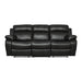 Homelegance Marille Reclining Fabric Sofa 9724BLK-3 IMAGE 1