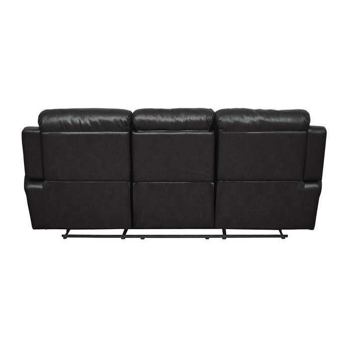 Homelegance Marille Reclining Fabric Sofa 9724BLK-3 IMAGE 3