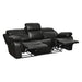 Homelegance Marille Reclining Fabric Sofa 9724BLK-3 IMAGE 4