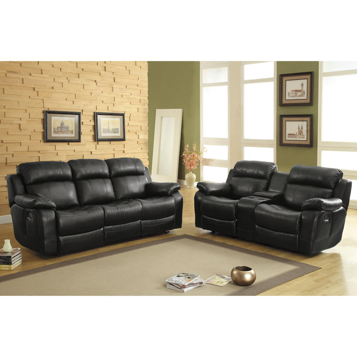 Homelegance Marille Reclining Fabric Sofa 9724BLK-3 IMAGE 6