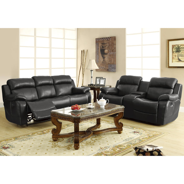 Homelegance Marille Reclining Fabric Sofa 9724BLK-3 IMAGE 7