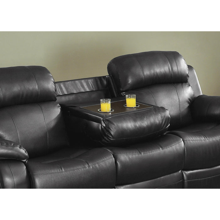 Homelegance Marille Reclining Fabric Sofa 9724BLK-3 IMAGE 9