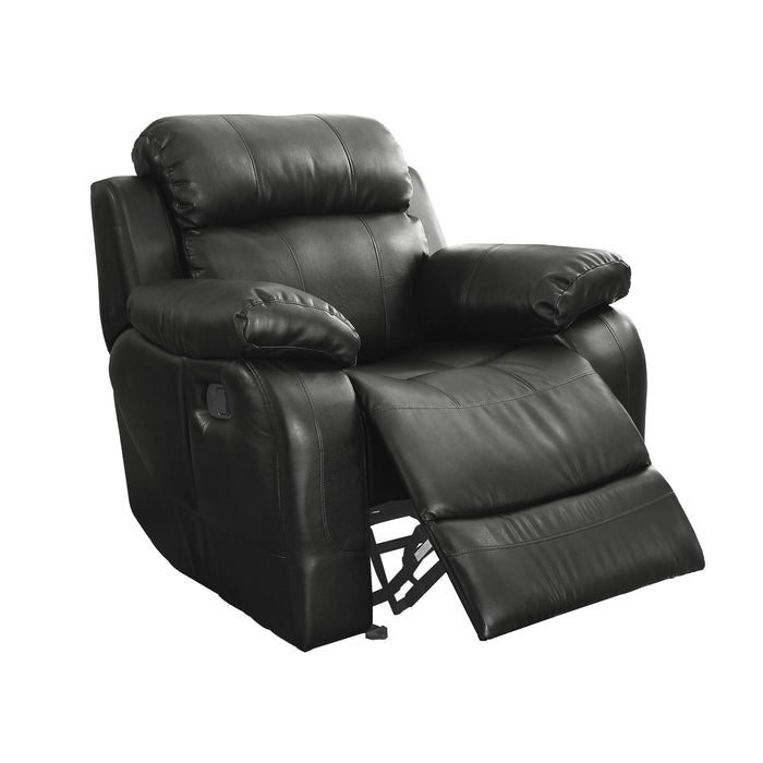 Homelegance Marille Glider Fabric Recliner 9724BLK-1 IMAGE 5