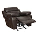 Homelegance Marille Glider Leather Match Recliner 9724BRW-1 IMAGE 6