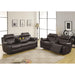 Homelegance Marille Reclining Leather Match Loveseat 9724BRW-2 IMAGE 9