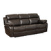 Homelegance Marille Reclining Leather Match Sofa 9724BRW-3 IMAGE 2