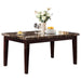 Homelegance Teague Dining Table with Faux Marble Top 2544-64 IMAGE 1