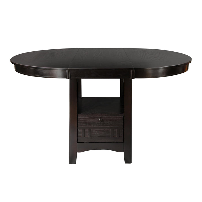 Homelegance Oval Junipero Counter Height Dining Table with Pedestal Base 2423-36 IMAGE 2