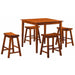 Homelegance Saddleback 5 pc Counter Height Dinette 5302A IMAGE 1