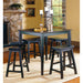 Homelegance Saddleback 5 pc Counter Height Dinette 5302BK IMAGE 2