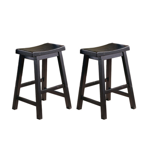 Homelegance Saddleback Counter Height Stool 5302BK-24 IMAGE 1