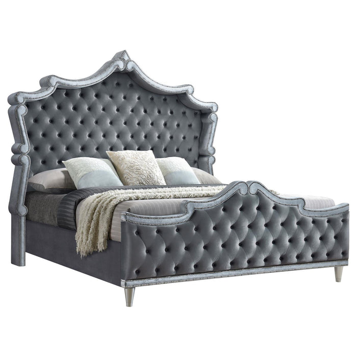 Coaster Furniture Antonella 223581KE-S5 7 pc King Upholstered Bedroom Set IMAGE 5