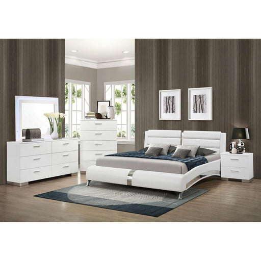 Coaster Furniture Felicity 300345KW-S5L 7 pc California King Upholstered Bedroom Set IMAGE 1