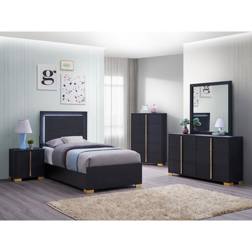 Coaster Furniture Marceline 222831T-S5 7 pc Twin Panel Bedroom Set IMAGE 1