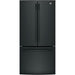 GE 33-inch, 24.8 cu. ft. French 3-Door Refrigerator with Ice and Water GNE25JGKBB IMAGE 1