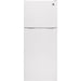 GE 24-inch, 11.6 cu. ft. Top Freezer Refrigerator GPE12FGKWW IMAGE 1