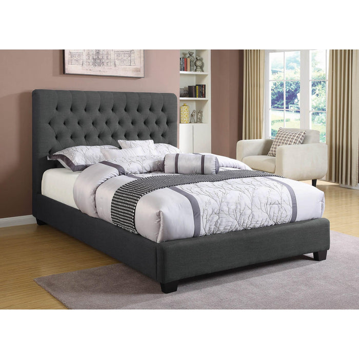 Coaster Furniture Chloe California King Upholstered Platform Bed 300529KW IMAGE 2