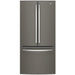 GE 33-inch, 24.8 cu. ft. French 3-Door Refrigerator with Internal Water Dispenser GNE25JMKES IMAGE 1