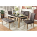 Homelegance Huron Dining Table with Faux Marble Top 5285-64 IMAGE 2