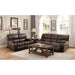 Homelegance Pecos Reclining Leather Match Sofa 8480BRW-3 IMAGE 5