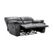 Homelegance Pecos Manual Reclining Leather Match Loveseat 8480GRY-2 IMAGE 4