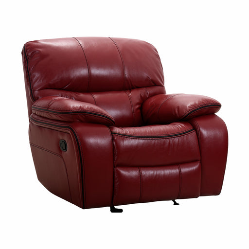 Homelegance Pecos Glider Leather Match Recliner 8480RED-1 IMAGE 2