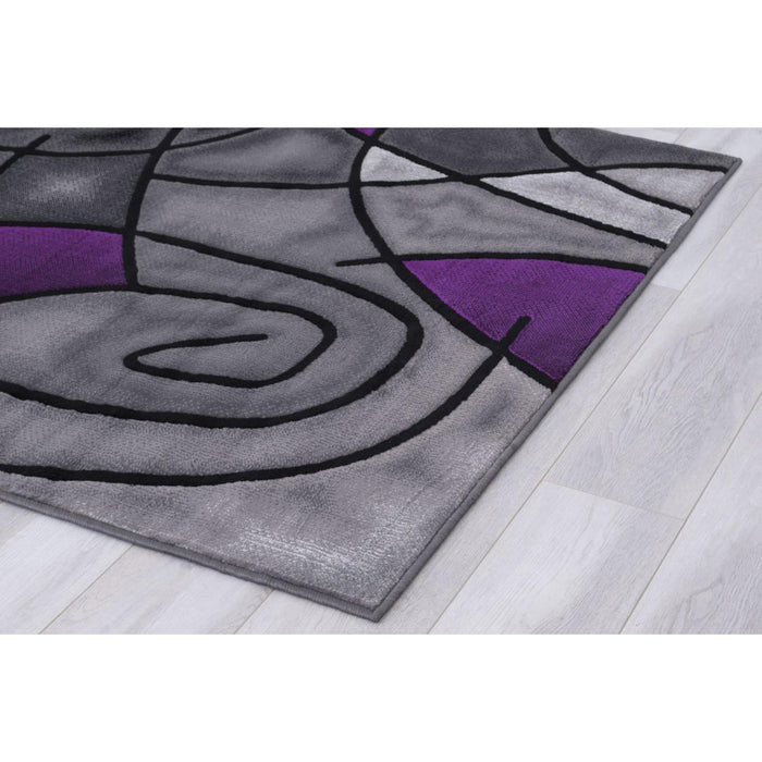 Persian Weavers Rugs Rectangle Trendz TZ-860 6'x 9' Rug - Purple IMAGE 4