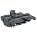 Catnapper Voyager Power Reclining Leather Look Fabric Loveseat 64389 1228-53/3028-53 IMAGE 3