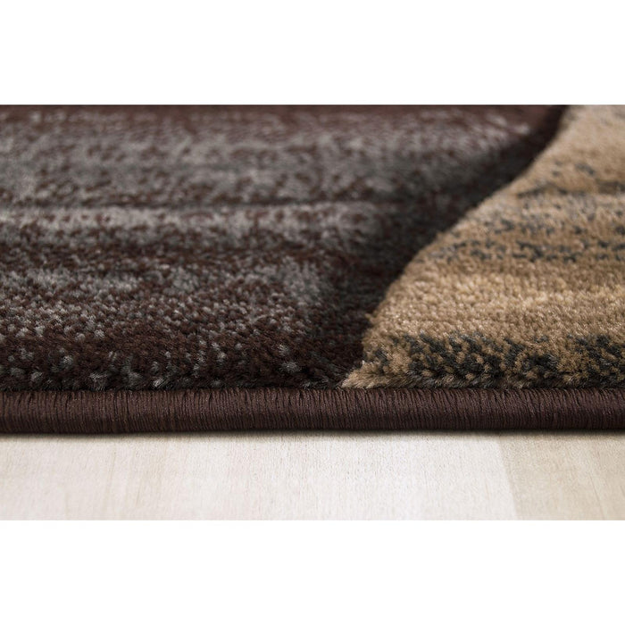 Persian Weavers Rugs Rectangle Reflection-585 (Chocolate) 6'x9' IMAGE 2