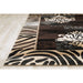 Persian Weavers Rugs Rectangle Reflection-586 (Black) 6'x9' IMAGE 3