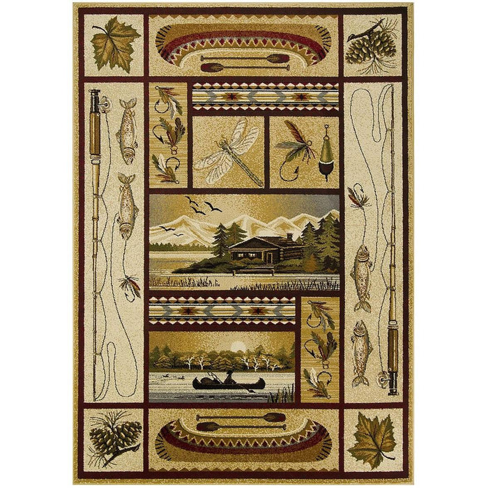 Persian Weavers Rugs Rectangle Wilderness-757 6'x9' IMAGE 1