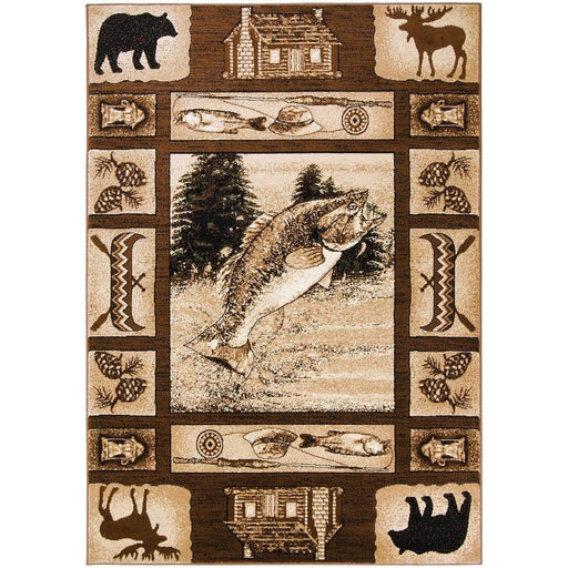 Persian Weavers Rugs Rectangle Lodge-363 6'x9' IMAGE 1