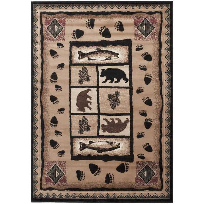 Persian Weavers Rugs Rectangle Lodge-368 6'x9' IMAGE 1