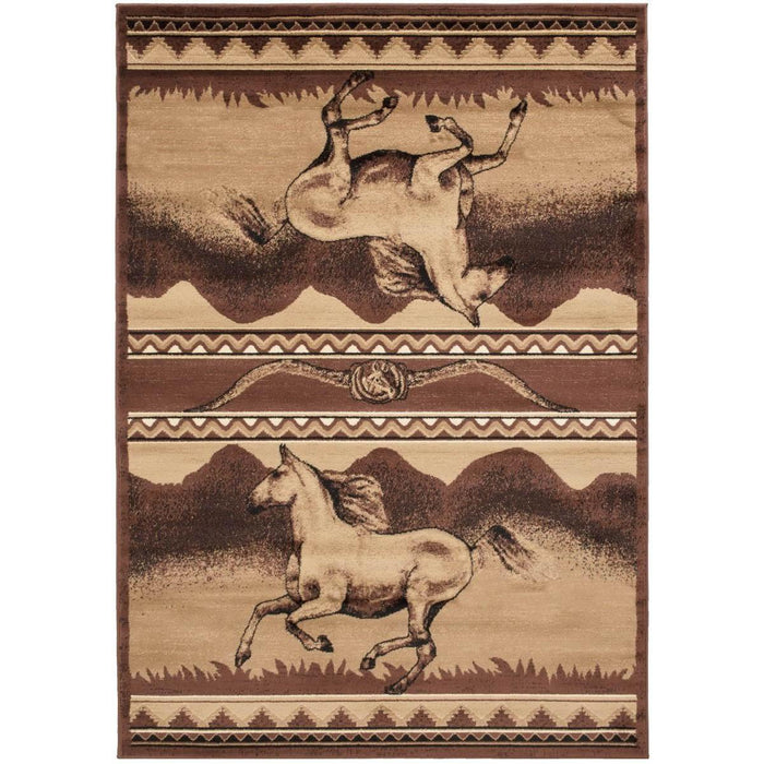 Persian Weavers Rugs Rectangle Lodge-373 6'x9' IMAGE 1