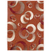 Persian Weavers Rugs Rectangle Sculpture S-240 (Rust) 6'x9' IMAGE 1