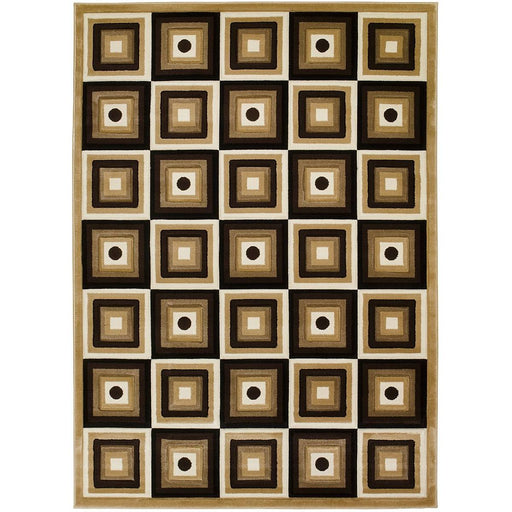 Persian Weavers Rugs Rectangle Sculpture S-242 (Champaign) 6'x9' IMAGE 1