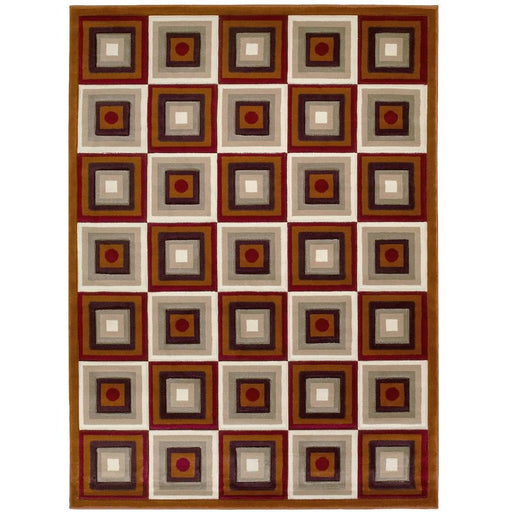 Persian Weavers Rugs Rectangle Sculpture S-242 (Rust) 6'x9' IMAGE 1