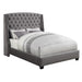 Coaster Furniture Pissarro Queen Upholstered Platform Bed 300515Q IMAGE 1