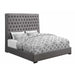 Coaster Furniture Camille King Upholstered Platform Bed 300621KE IMAGE 1