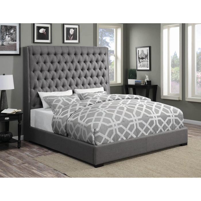 Coaster Furniture Camille King Upholstered Platform Bed 300621KE IMAGE 4