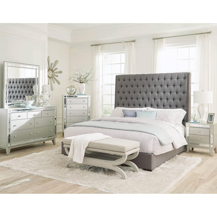 Coaster Furniture Camille California King Upholstered Platform Bed 300621KW IMAGE 6