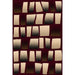 Persian Weavers Rugs Rectangle Sculpture S-244 (Burgundy)6'x9' IMAGE 1