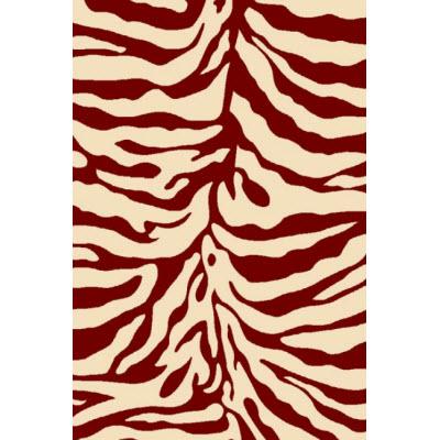 Persian Weavers Rugs Rectangle Sculpture S-245 (Red) 6'x9' IMAGE 1