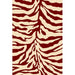 Persian Weavers Rugs Rectangle Sculpture S-245 (Red) 6'x9' IMAGE 1