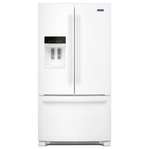 Maytag 36-inch, 25 cu. ft. French 3-Door Refrigerator with Ice and Water MFI2570FEW IMAGE 1