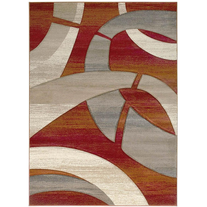 Persian Weavers Rugs Rectangle Sculpture S-248 (Rust) 6'x9' IMAGE 1