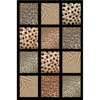 Persian Weavers Rugs Rectangle Sculpture S-251 (Coal) 6'x9' IMAGE 1